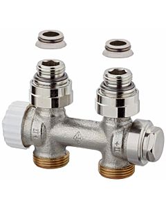 Heimeier Multilux valve two-pipe system 3850-02.000 Rp 2000 / 2, 2000 , nickel-plated gunmetal