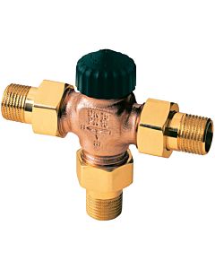 Heimeier three-way switch valve 4160-02.000 DN 15, flat sealing, red brass
