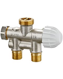 Heimeier single- Heimeier valve 50679005 G 3/4 AG FPL, M 21x1.5, for lower one-point connection