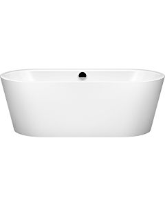 Kaldewei Meisterstück classic duo bathtub 202 642 673 001 1111, 180x80cm, white pearl effect, free-standing, pre-assembled inlet fitting