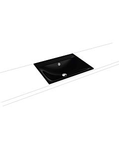 Kaldewei Silenio built-in washbasin 907706003701 3037, 60 x 46 cm, black pearl effect, overflow, without tap hole