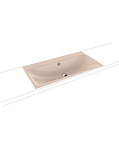 Kaldewei Silenio built-in washbasin 907806003030 3038, 90 x 46 cm, bahama beige pearl effect, overflow, without tap hole