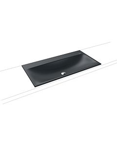 Kaldewei Silenio built-in washbasin 907806003715 3038, 90 x 46 cm, catania gray matt, pearl effect, overflow, without tap hole