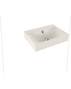 Kaldewei Silenio wall-mounted washbasin 904306003231 3044, 60 x 46 x 12 cm, pergamon pearl effect, with overflow, without tap hole