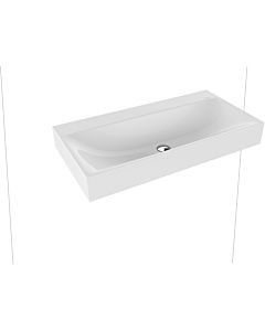 Kaldewei Silenio wall-mounted washbasin 904406313001 3045, 90 x 46 x 12 cm, white pearl effect, without overflow, without tap hole