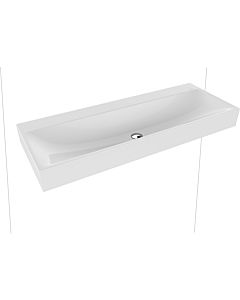 Kaldewei Silenio wall-mounted washbasin 904506313001 3046, 120 x 46 x 12 cm, white pearl effect, without overflow, without tap hole