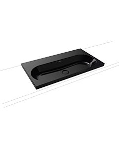 Kaldewei Centro washbasin 902906003701 3056, 90x50x4cm, black pearl effect, without overflow, without tap hole