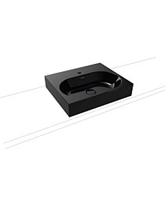 Kaldewei Centro washbasin 903006013701 3057, 60x50x12cm, black pearl effect, without overflow, 1 tap hole