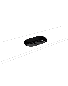 Kaldewei Centro Unterbauwaschtisch 903206003701 3059, 61x38cm, schwarz Perl-Effekt, ohne Überlauf, ohne Hahnloch