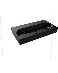Kaldewei Centro wall-mounted washbasin 903506013701 3062, 90x50x12cm, black pearl effect, without overflow, 1 tap hole