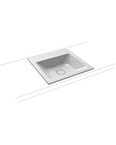 Kaldewei Cono built-in washbasin 908206033199 3075, 50x50cm, manhattan pearl effect, without overflow, 3 tap holes