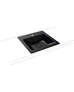 Kaldewei Cono built-in washbasin 908206013701 3075, 50x50cm, black pearl effect, without overflow, 1 tap hole