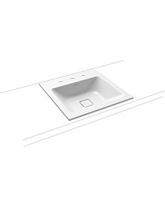 Kaldewei Cono built-in washbasin 908206033001 3075, 50x50cm, white pearl effect, without overflow, 3 tap holes