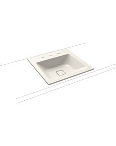 Kaldewei Cono built-in washbasin 908206033231 3075, 50x50cm, pergamon pearl effect, without overflow, 3 tap holes