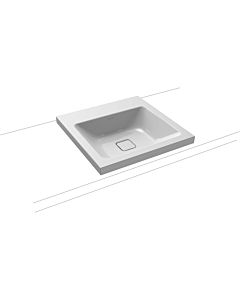 Kaldewei Cono washbasin 908306003199 50x50cm, without overflow, without tap hole, manhattan pearl effect