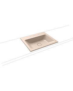 Kaldewei Cono built-in washbasin 901606033030 3080, 60x50cm, bahamabeige pearl effect, without overflow, 3 tap holes