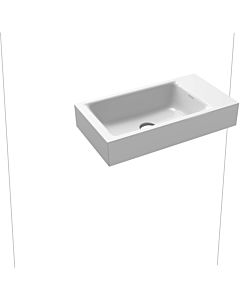 Kaldewei Puro Wall-mounted hand washstand 901206303715 right, without overflow, 1 tap hole, cataniagrey matt pearl effect, 55x30x10cm