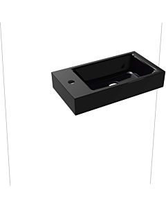 Kaldewei Puro washbasin 906906013701 without overflow, with tap hole, black pearl effect, 55x30x1,0cm