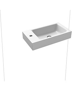 Kaldewei Puro washbasin 906906013001 without overflow, with tap hole, white pearl effect, 55x30x1,0cm