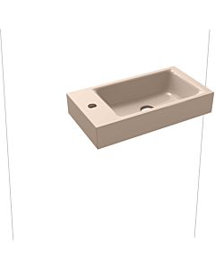 Kaldewei Puro washbasin 906906013030 without overflow, with tap hole, bahamabeige pearl effect, 55x30x1,0cm