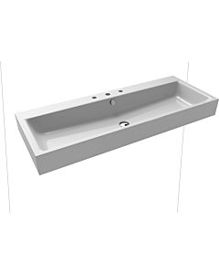 Kaldewei Puro wall-mounted vanity unit 906806033199 3167, 120x46cm, manhattan pearl effect, with overflow, 3 tap holes