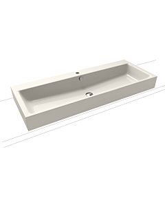 Kaldewei Puro washbasin 907006013231 120x46x12cm, with overflow, with tap hole, pergamon pearl effect