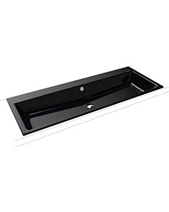 Kaldewei Puro washbasin 907106003701 120x46x1,4cm, with overflow, without tap hole, black pearl effect