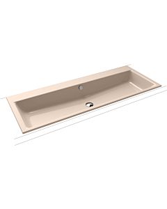 Kaldewei Puro washbasin 907106003030 120x46x1,4cm, with overflow, without tap hole, bahamabeige pearl effect