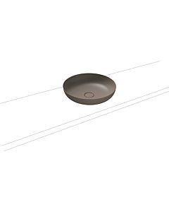 Kaldewei Miena washbasin bowl 909306003671 3180, Ø 45 cm, warm gray 60, pearl effect, without overflow, without tap hole, sound insulation