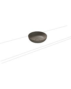 Kaldewei Miena washbasin bowl 909406003671 3181, Ø 38 cm, warm gray 60, pearl effect, without overflow, without tap hole, sound insulation