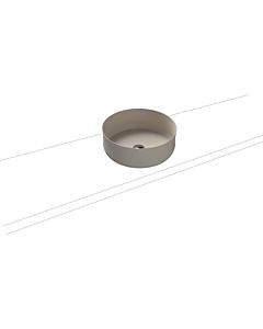 Kaldewei Ming washbasin bowl 913306003668 warm gray 10 pearl effect, d= 40cm, without overflow, soundproofing