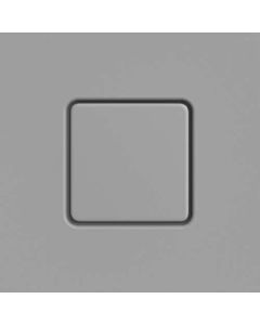 Kaldewei Conoflat cover 687772572663 square, Secure Plus, cool grey30