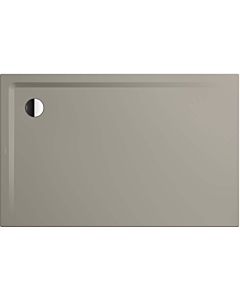 Kaldewei Superplan shower tray 386047983670 100x140x2.5cm, with flat support, pearl effect, warm grey50