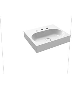 Kaldewei Centro wall-mounted washbasin 903406133001 3061, 60x50cm, rotary knob, white pearl effect, without overflow, without tap hole