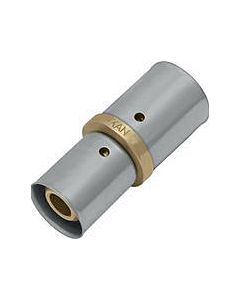 KAN-therm KAN-press 6in1 coupling 1009046004 50 x 40 mm, brass, reduced, with press sleeve
