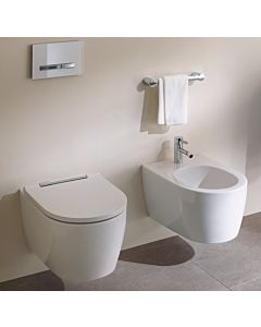 Geberit One Wand-Tiefspül-WC 500202011 mit WC-Sitz, weiß/hochglanzverchromt, KeraTect