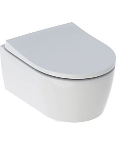 Geberit iCon wall WC 500814001 36.6x49cm, closed shape, rimfree, with WC seat, short, white