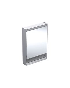 Geberit One Spiegelschrank 505831001 60x90x15cm, mit Nische, 1 Tür, Anschlag rechts, Aluminium eloxiert