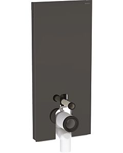 Geberit Monolith Stand-WC-Modul 131033JK5 Bauhöhe 114cm, Front Glas lava, Seite aluminium schwarzchrom