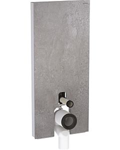 Geberit Monolith Stand-WC-Modul 131233JV5 Bauhöhe 114cm, Front betonoptik, Seite aluminium