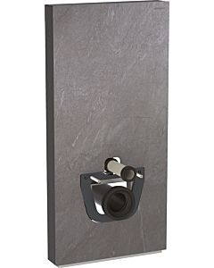 Geberit Monolith Wand-WC-Modul 131022005 Bauhöhe 101cm, Front schieferoptik, Seite aluminium schwarzchrom