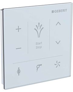 Geberit AquaClean wall control panel 147038SI1 for surface mounting, surface glass/color white