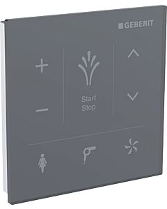 Geberit AquaClean wall control panel 147038SJ1 for surface mounting, surface glass/color black
