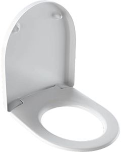 Geberit iCon WC seat 500670011 white, chrome-plated brass hinges, with automatic lowering