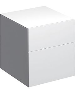 Geberit Xeno² Seitenschrank 500504011 45x51x46,2cm, mit 2 Schubladen, hochglänzend/weiß