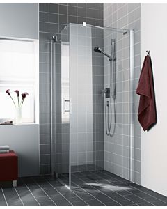 Kermi Filia XP side panel FXTWD07820VPK 78x200cm, silver high gloss, TSG clear clean, on the shower area