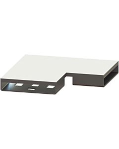 Kessel connector 45100.01 brushed stainless steel, angle 90 degrees