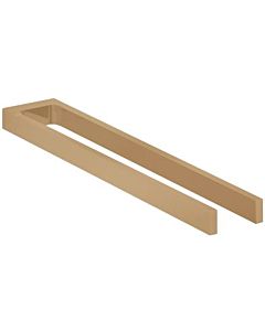 Keuco Edition 11 towel holder 11118030000 projection 450mm, 2-part, fixed, brushed bronze