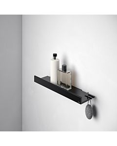 Keuco Reva shower shelf 12858370000 matt black, with concealed attachment