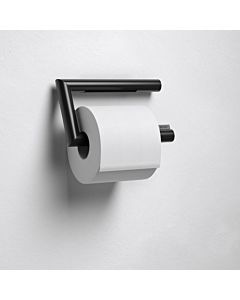 Keuco Reva toilet paper holder 12862370000 matt black, open shape, roll width 100/120mm